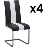 Zwarte Metalen Vente-unique Design stoelen 4 stuks 