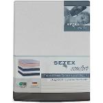 Witte Flanellen SETEX Hoeslakens  in 90x200 