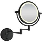 Zwarte Aluminium Make-up spiegels 