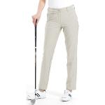 Regular Beige Lycra Stretch Ademende Golfbroeken  in maat 3XL voor Dames 