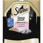 Sheba Sauce Lover - Fine Salmon Bites met saus voor volwassen katten - 22 x 85 g Kattenvoer