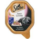 Sheba Sauce Lover met zalm natvoer kat (85 g) Per 44 (44 x 85 g)