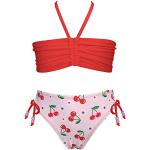 Rode Halter kinder bikini's 2 stuks in de Sale voor Meisjes 