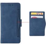 Retro Blauwe Krasbestendig LG hoesjes type: Wallet Case 