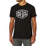 Zwarte Jersey Deus ex Machina Deus Ex T-shirts  in maat L voor Heren 
