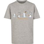 Grijze F4nt4stic Frozen Olaf Kinder T-shirts voor Jongens 