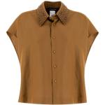 Bruine Viscose FABIANA FILIPPI Mouwloze blouses  in maat S voor Dames 