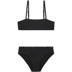 Zwarte Polyamide Shiwi Bandeau kinder bikini's  in maat 140 voor Meisjes 