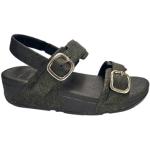 Zwarte FitFlop Platte sandalen  in 38 met Glitter in de Sale voor Dames 
