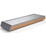 SIGEL SA401 Pennenhouder, metallic hout-look, acryl met vilt, 24 x 7,5 cm