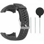 Sport Grijze Roestvrije Stalen Vervangende Armband Horlogebanden met Siliconen Armband voor Zwemmen voor Dames 