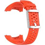 Sport Oranje Roestvrije Stalen Horlogebanden met Siliconen Armband voor Zwemmen voor Dames 