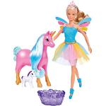 Roze Steffi Love Meme / Theme Unicorn Paarden Modepoppen 3 - 5 jaar met motief van Eenhoorns voor Meisjes 