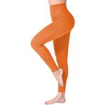 Oranje Stretch Basic Leggings  in maat XXL voor Dames 