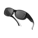 Zwarte Wrap-around zonnebrillen  in maat M Sustainable voor Dames 