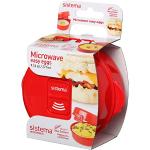 Sistema Microwave Easy Eggs | magnetron-voedselcontainer | 271 ml | BPA-vrij | rood