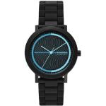 Zwarte Kunststof Skagen Denmark Horlogebanden met Siliconen Armband in de Sale voor Dames 