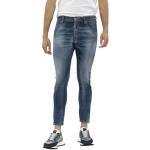 Skater Blauwe Stretch DSQUARED2 Skinny jeans  in maat L met motief van Skater in de Sale voor Heren 