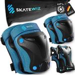 Skatewiz Protect-1 Set beschermers voor kinderen (uniseks); maat XS; blauw; voor inlineskating en rolschaatsen