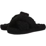 Skechers Cozy Slide Sneaker voor dames, Zwart Sherpa Faux Fur, 35 EU