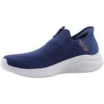 Marine-blauwe Skechers Herensneakers Vegan  in maat 49,5 met Instap in de Sale 