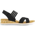 Zwarte Skechers Sleehak sandalen  in 39 met Hakhoogte 3cm tot 5cm voor Dames 