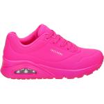 Roze Nylon Skechers Street Gewatteerde Lage sneakers  in maat 37 voor Dames 