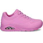 Roze Synthetische Skechers Street Gewatteerde Lage sneakers  in maat 37 voor Dames 