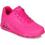 Roze Synthetische Skechers Uno Lage sneakers  in maat 36 met Hakhoogte tot 3cm in de Sale voor Dames 