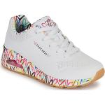 Witte Synthetische Skechers Uno Lage sneakers  in 40 met Hakhoogte 3cm tot 5cm voor Dames 