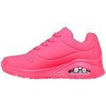 Roze Skechers Uno Gewatteerde Neon sneakers  in maat 41 in de Sale voor Dames 