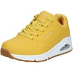 Gele Synthetische Skechers Uno Geperforeerde Wedge sneakers  in maat 36,5 in de Sale voor Dames 