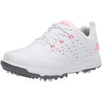 Skechers Women's Go Pro 2 Spiked Waterproof Golf Shoe, White/Pink, Numeric_9_Point_5