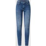 Blauwe Polyester High waist Pepe Jeans Skinny jeans voor Dames 