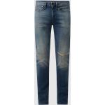 Blauwe Stretch Denham Used Look Skinny jeans in de Sale voor Heren 