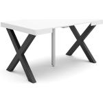 Moderne Witte Massief Houten Uitschuifbare tafels voor 6 personen 