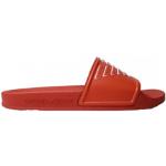 Rode Polyurethaan Emporio Armani Platte sandalen  voor de Zomer  in maat 36 met Ronde neuzen in de Sale voor Dames 