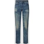 Blauwe Emporio Armani Used Look Slimfit jeans in de Sale voor Heren 