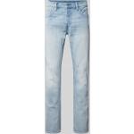Lichtblauwe Polyester G-Star 3301 Used Look Slimfit jeans voor Heren 