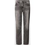 Donkergrijze Polyester Emporio Armani Used Look Slimfit jeans in de Sale voor Heren 