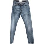 Casual Blauwe Zhrill Used Look Slimfit jeans in de Sale voor Heren 