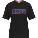 Zwarte Jersey HUGO BOSS BOSS T-shirts met ronde hals Ronde hals  in maat M Bio voor Dames 