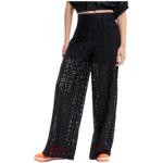 Flared Zwarte Polyester Desigual Skinny pantalons  voor de Lente  in maat M in de Sale voor Dames 