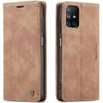 Bruine Samsung Galaxy M51 Hoesjes type: Wallet Case 