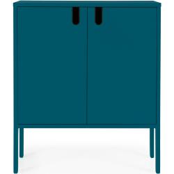 Smal dressoir modern design blauw 76x40x89cm Tenzo Uno