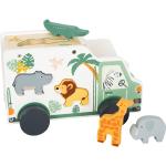 Multicolored Houten Small Foot Vervoer Speelgoedauto's 6 - 12 maanden met motief van Giraffe 