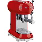 Rode smeg Espressomachines met motief van Koffie 