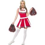 Rode Polyester Smiffys Cheerleader kostuums  in maat S met motief van Halloween 