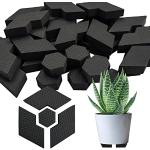 Zwarte IJzeren Vierkante plantenbakken 40 stuks Sustainable 