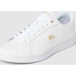 Witte Leren Lacoste Carnaby Damessneakers 